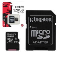 KINGSTON MICROSD CARD 128GB MICRO CL10 SD ADAPTÉR