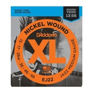 Struny D'Addario XL Nickel Jazz Medium 13-56 EJ22