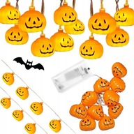 Girlandové lampy LED tekvica Halloween jesenná tekvica svietiaca dekorácia 200cm