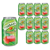 12x Tymbark ľadový čaj Drink Jahoda Jablko Hroznová plechovka 330 ml