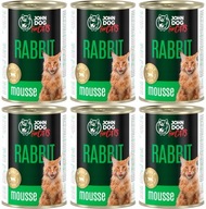 John Dog for Cat Rabbit Mousse 6 x 400 g