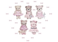 Samolepky na stenu BEARS BOWS SET 120x150cm