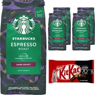 Starbucks Espresso Pražená zrnková káva 1kg zdarma