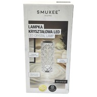 Smukee LED krištáľové svietidlo so žiarou v tvare ruže, 8,5x21,5cm