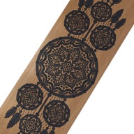 Jacquard Table Runner 45x155 Boho Dream Catcher Black