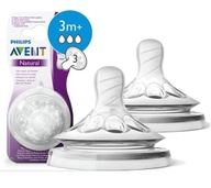 AVENT BOTTLE cumlík NATURAL MEDIUM 3m+ 2 KS