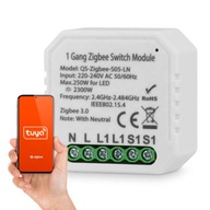 Zigbee Relé Tuya istič obvody 10A 2300W