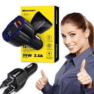 MODERNÁ NABÍJAČKA DO AUTO 3,5A 3 X USB