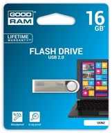 GOODRAM 16GB UUN2 USB 2.0 Pendrive Silver