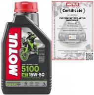 MOTUL 5100 15W50 4T JASO MA2 ESTER PRE MOTOCYKLE 1l