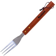 VIDLIČKA NA GRILOVANIE BBQ STEAKOV OCEL+DREVO 39cm