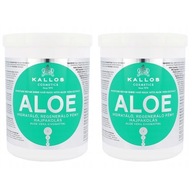 2 x KALLOS ALOE MASKA NA REGENERÁCIU POŠKODENÝCH VLASOV ALOE 1000ml