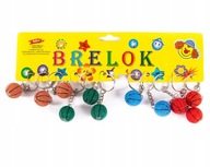 KEYRING BASKETBALOVÁ LOPTIČKA SET 12 KS