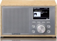 Rádio Lenco DAR-017WH DAB+ FM RDS Bluetooth BATÉRIE DREVENÉ