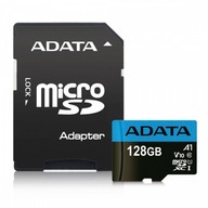 MicroSD Premier 128GB UHS1/CL10/A1 + adaptér Adata