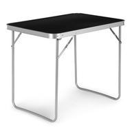 Turistický stolík, skladací piknikový stôl, 70x50cm, čierny