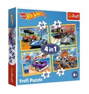 TREFL Puzzle 4v1 Vehicles Hot Wheels Cars 207 ks.