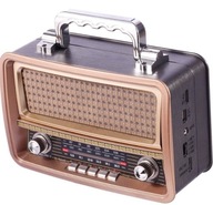 RETRO PRENOSNÉ RÁDIO BATÉRIA USB MP3 SD