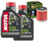 Sada oleja Motul 5100 10W40 2L + HF140 YAMAHA YBR250 08-12