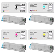 4x NOVÝ toner pre OKI C824 C834 C844 sada CMYK LESKLÝ LESK