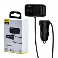 Bezdrôtový Bluetooth FM vysielač s nabíjačkou Baseus S-16 Black