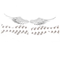 2X Car 3D Angel Metal Sticker Decal d