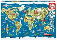 Mapa sveta Educa Puzzle 200