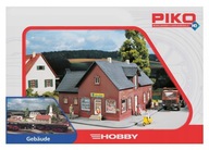 Predajňa potravín EDEKA - PIKO - H0 1:87 budova na železničný model