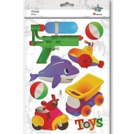 Konvexné samolepky na plyšové hračky TOYS Mix 8 kusov Skvelé pre KREATÍVNU PRÁCU