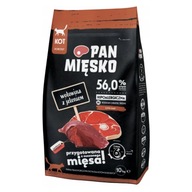 Hovädzie mäso na panvici s jeleňom 10 kg pre mačky