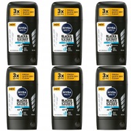 NIVEA MEN Black White pánsky antiperspirant 6x50ml