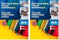 Metalická farbiaca fólia A4 balenie 100 kusov modrá 361003 Argo x 2