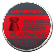 Umarex Green Flathead Diabolo pelety 4,5 mm 200 ks.