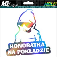 Nálepka na okno HONORATKA ON BOARD HOLOGRAM