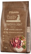 FITMIN RICE Senior&Light suché krmivo pre psov LAMB GAME 2 kg