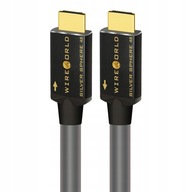 HDMI 2.1 8K KÁBEL SVET STRIEBORNÁ GUĽA 48 1 m