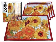 SET 4 ks prestierania na stôl, van Gogh, Sunflowers