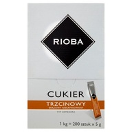 RIOBA Trstinový cukor 1 kg Vrecúško 200 ks x 5 g