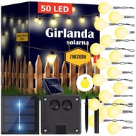 SOLAR GARDEN GARDEN MILKY LED LAMPY 50 ks