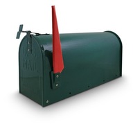 AMERICAN USA Mailbox Green
