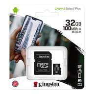 ADAPTÉR Kingston microSD 32 GB Canvas Select Plus