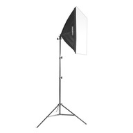 Súprava softbox, stojan na lampu, VÝKONNÁ 125W ŽIAROVKA