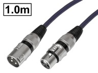 XLR/wt-XLR/gn kábel 3P HQ VITALCO 1m