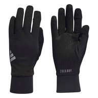 Čierne rukavice adidas Run Glove COLD.RDY Unisex HY0670 L zimné rukavice