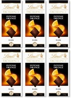 Lindt Excellence horká čokoláda pomaranč 100g x6