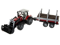 MASSEY FERGUSON 7480 S PRÍVESOM NAKLADAČ BRUDER