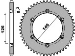 PBR zadné ozubené koleso 805 50 F SUZUKI TS 125R 89-96