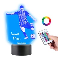 Stolná lampa Socha futbalistu Lionela Messiho