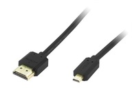 HDMI – MIKRO HDMI KÁBEL 1,5 M FULL HD 4K HQ ZLATENÝ