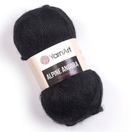 YarnArt Alpine Angora 331 čierna